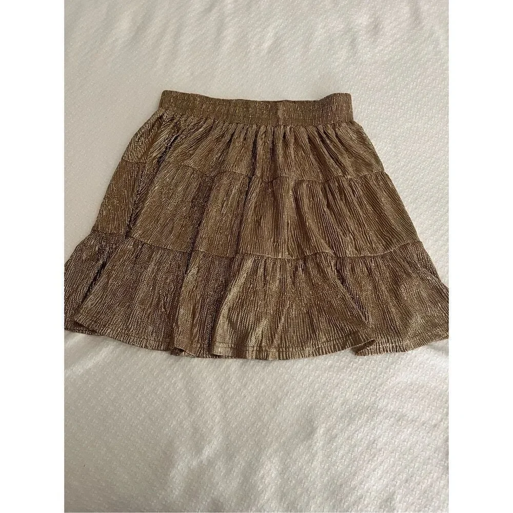 New Kori Alma Gold layered skirt size L - Picture 3 of 9